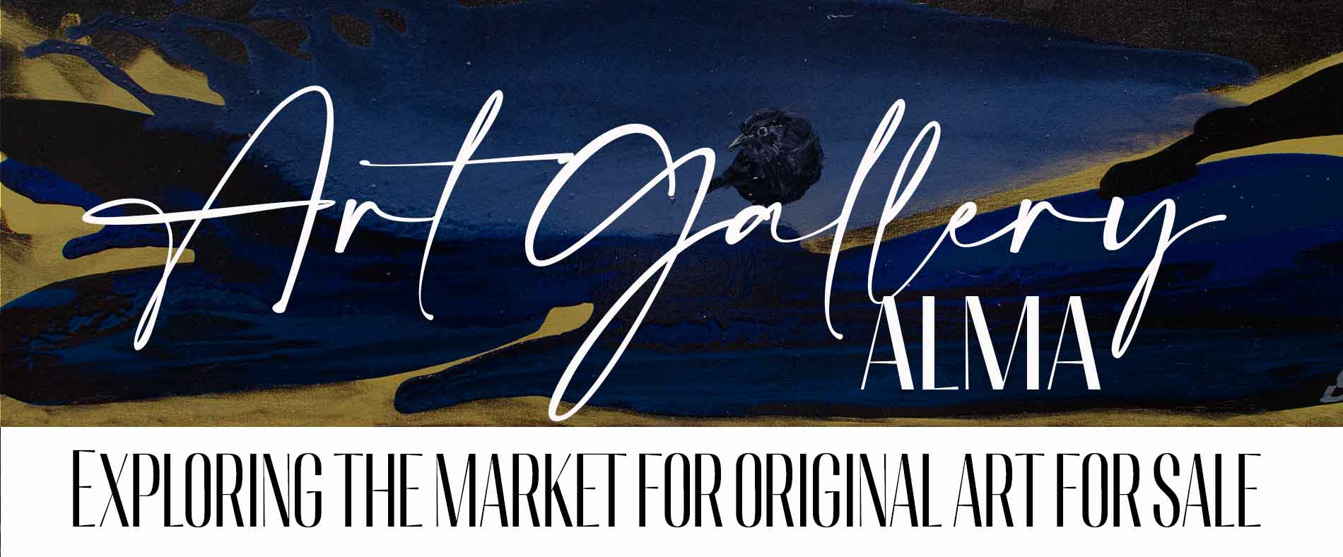 In the image we can see how the professional staff of art experts from Art Gallery Alma has written the article "Exploring the market for original art for sale" to provide valuable information to our clients and the art community.