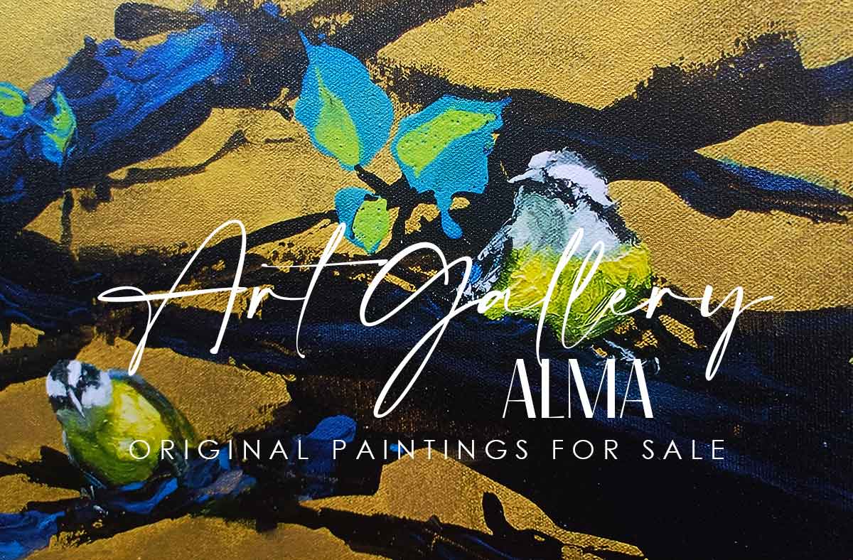 We can appreciate a detail of an original paintings for sale from the Alma art gallery where you can find the best art prints for sale, original art for sale for your home decor