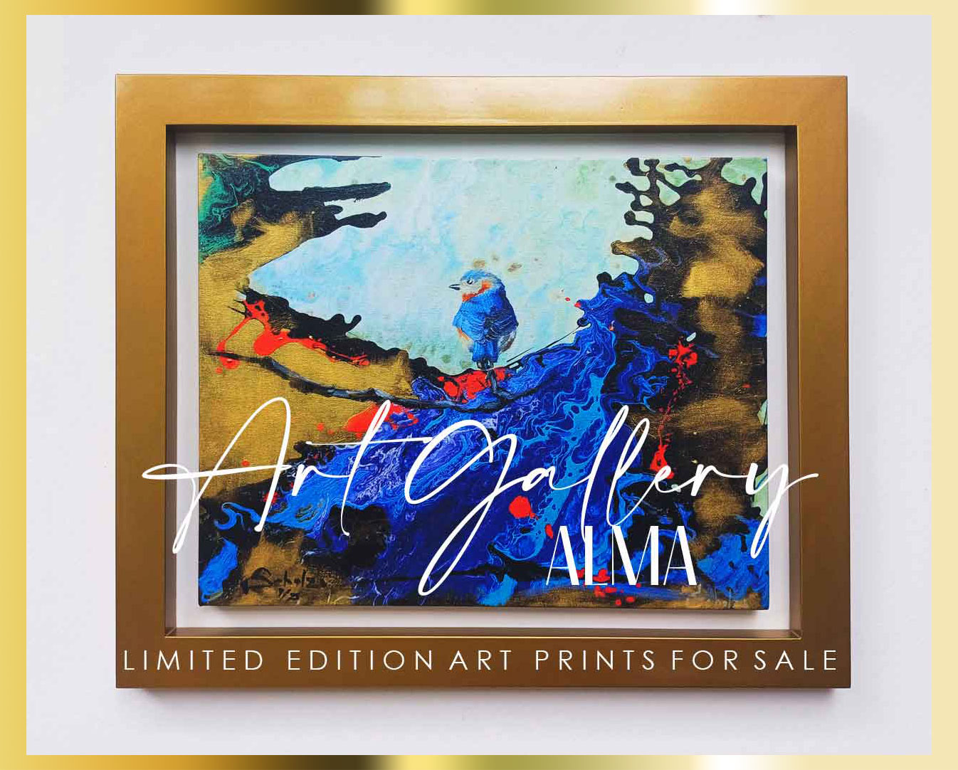 In the image we see an original paintings for sale by the great artist Aldo Acosta in the Shop section of the art gallery Alma, where you will find the best in original art for sale,art prints for sale ang original paintings for sale